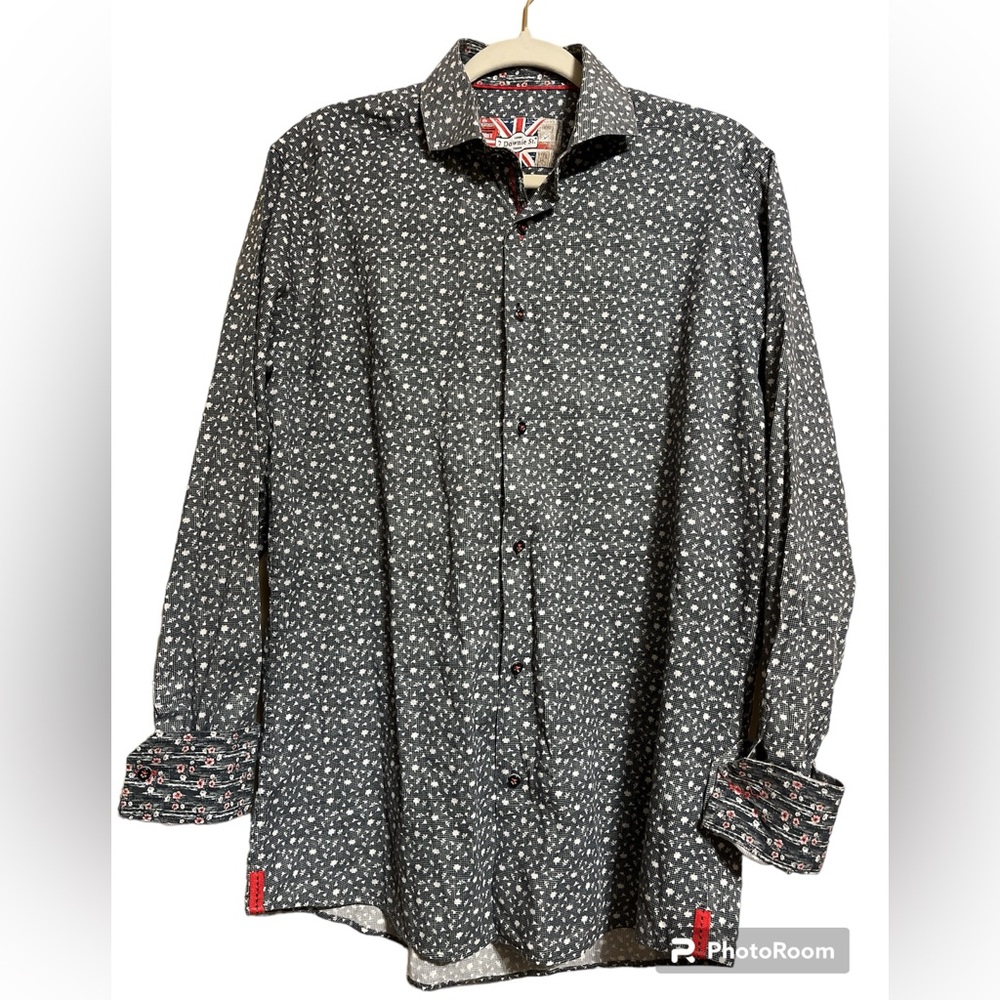 “7 Downie St.” London couture lg sleeves button down